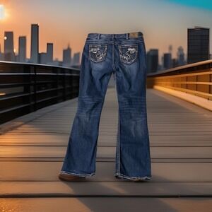 SILVER JEANS SUKI MID SLIM BOOT JEANS WOMENS SIZE 14/33